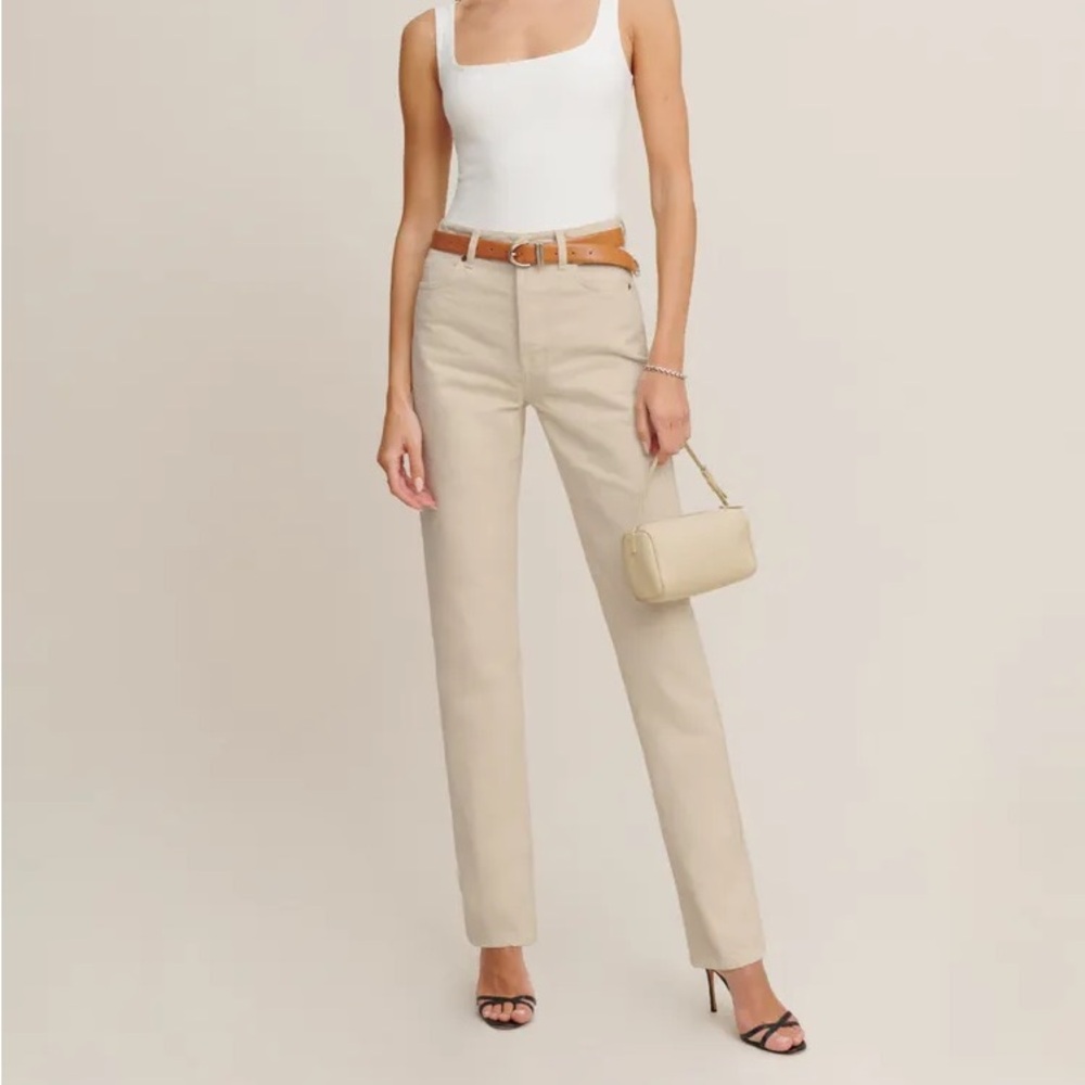 NWT Reformation Cynthia High Rise Long Jeans